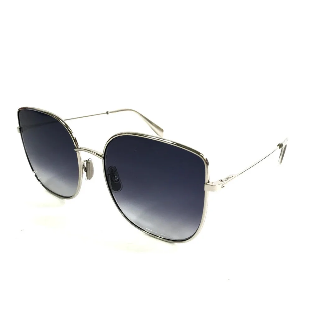 Celine Sunglasses CL40174U 16W Silver Cat Eye Frames w Gradient Dark Gray Lenses